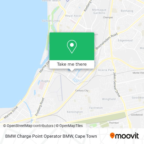 BMW Charge Point Operator BMW map