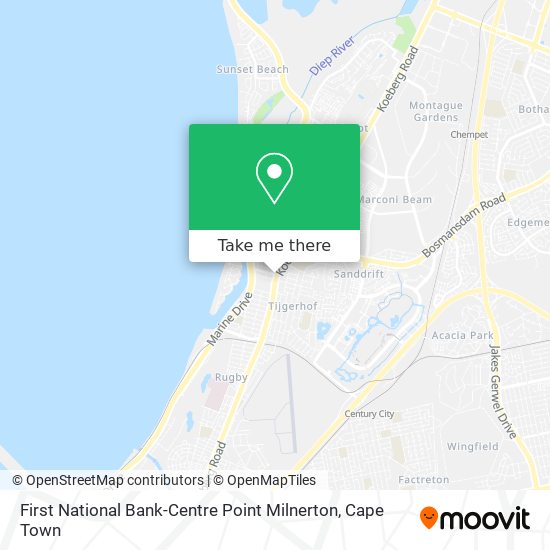 First National Bank-Centre Point Milnerton map