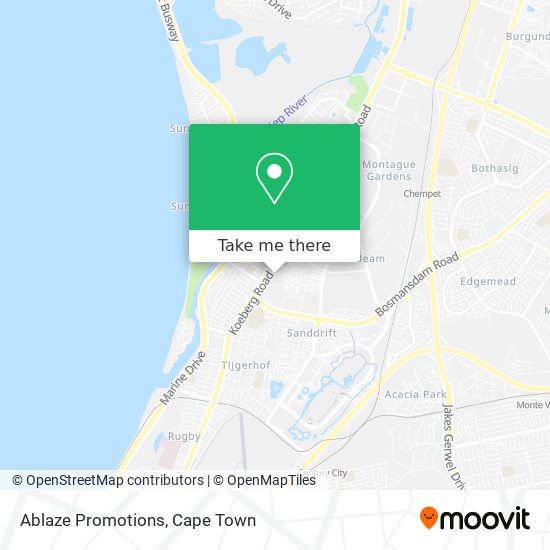 Ablaze Promotions map