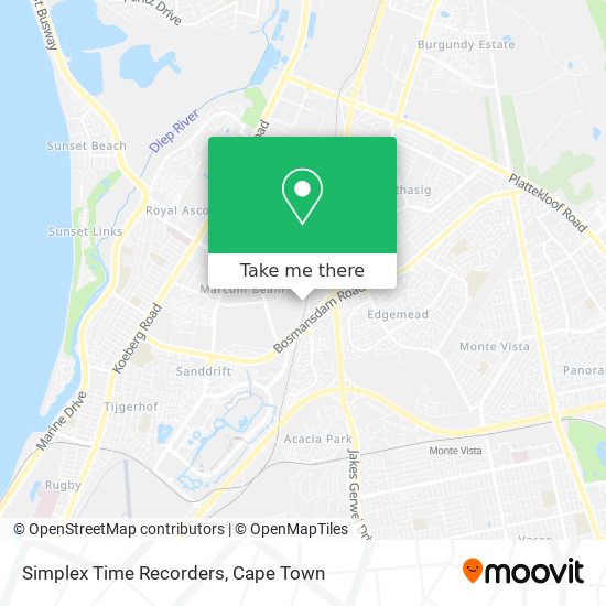 Simplex Time Recorders map
