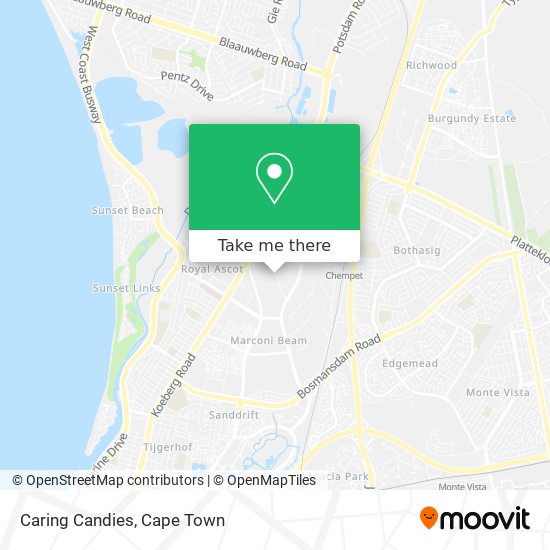 Caring Candies map