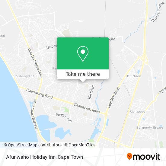 Afunwaho Holiday Inn map