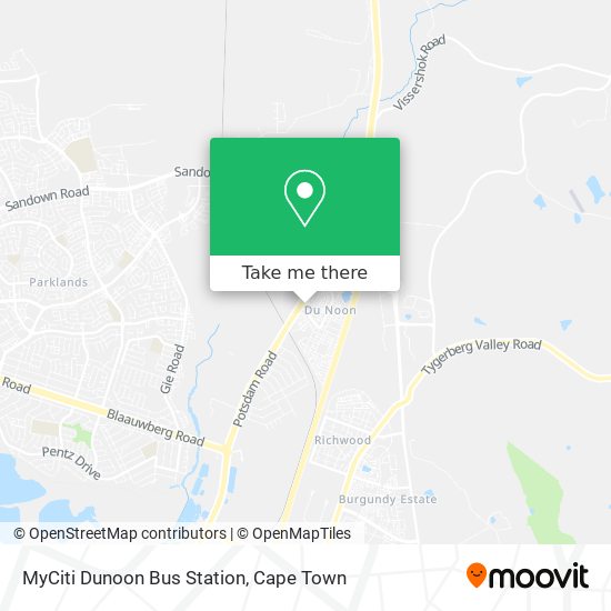 MyCiti Dunoon Bus Station map