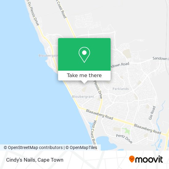 Cindy's Nails map