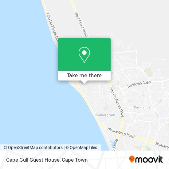 Cape Gull Guest House map