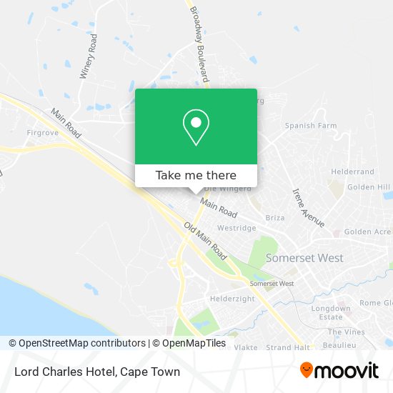 Lord Charles Hotel map