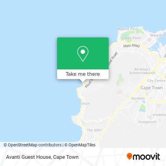 Avanti Guest House map