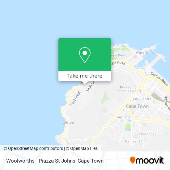 Woolworths - Piazza St Johns map
