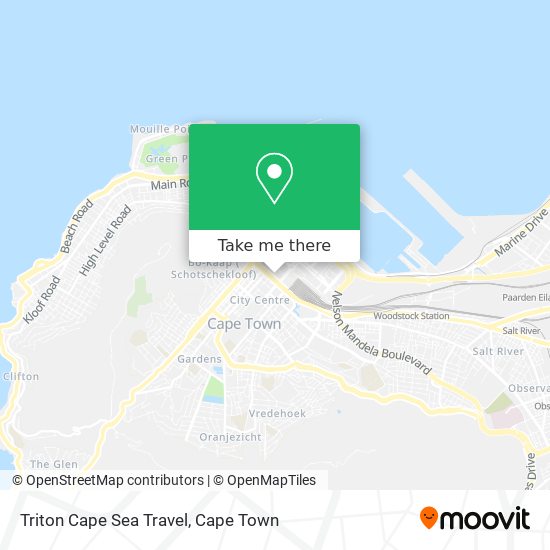 Triton Cape Sea Travel map