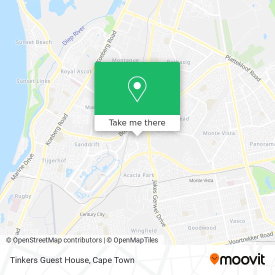 Tinkers Guest House map