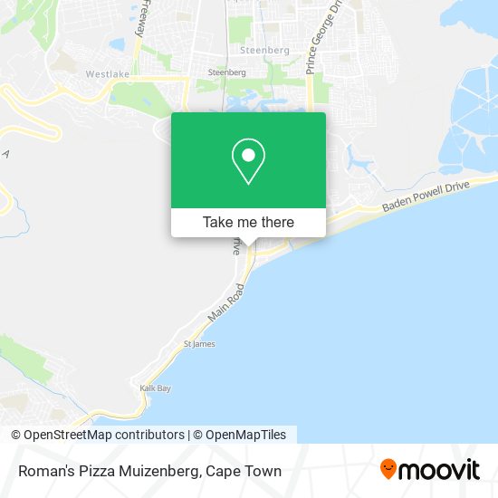 Roman's Pizza Muizenberg map