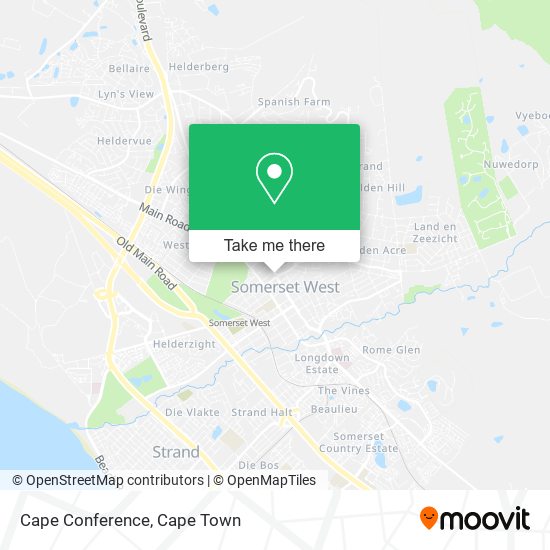 Cape Conference map