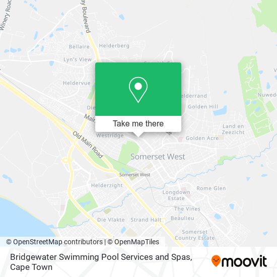 Bridgewater Swimming Pool Services and Spas map