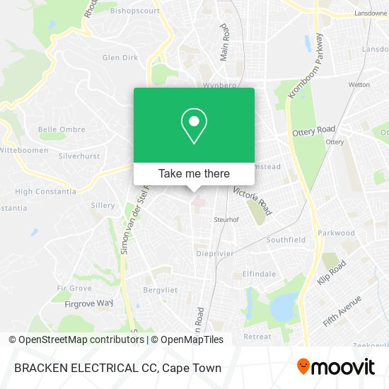 How to get to BRACKEN ELECTRICAL CC in Wynberg by Train or Bus?