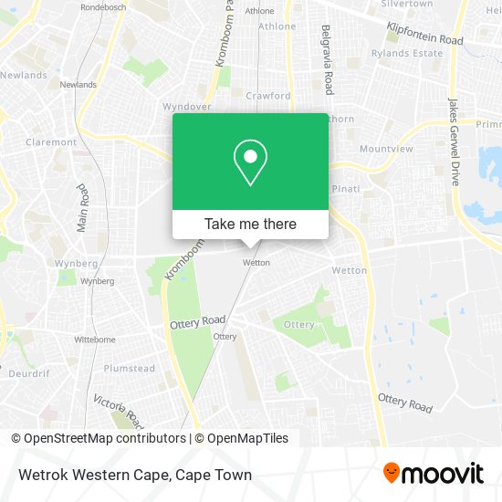 Wetrok Western Cape map