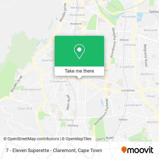 7 - Eleven Superette - Claremont map