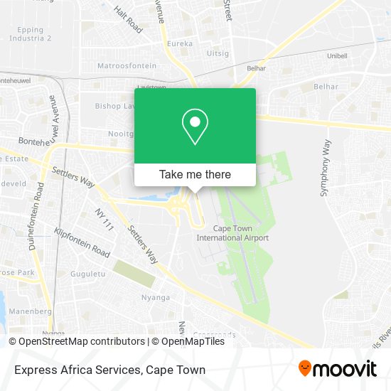 Express Africa Services map