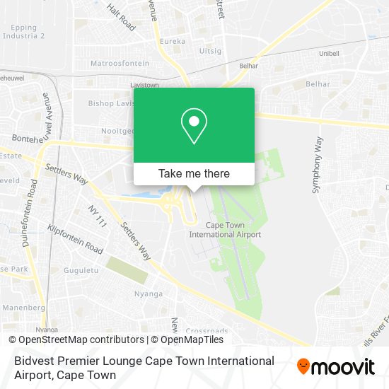 Bidvest Premier Lounge Cape Town International Airport map