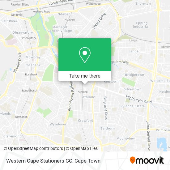 Western Cape Stationers CC map