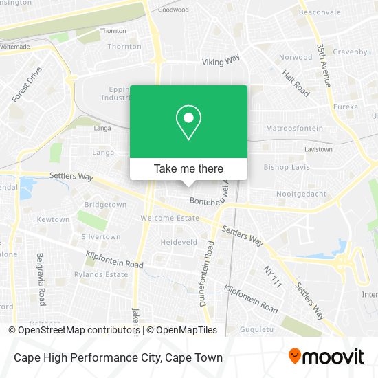 Cape High Performance City map