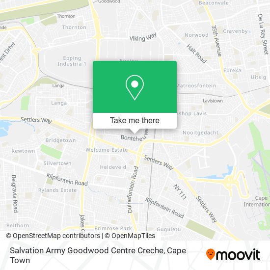 Salvation Army Goodwood Centre Creche map
