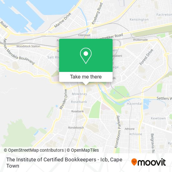 The Institute of Certified Bookkeepers - Icb map