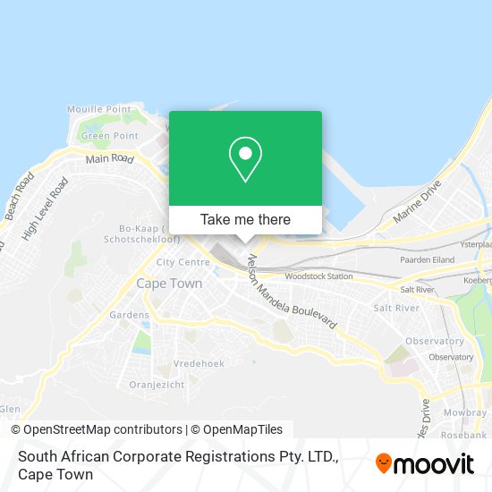 South African Corporate Registrations Pty. LTD. map