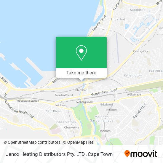 Jenox Heating Distributors Pty. LTD. map