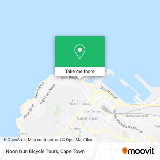 Noon Gun Bicycle Tours map
