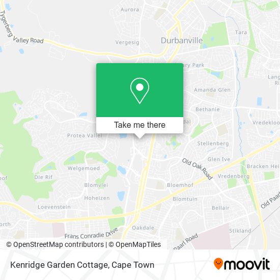 Kenridge Garden Cottage map