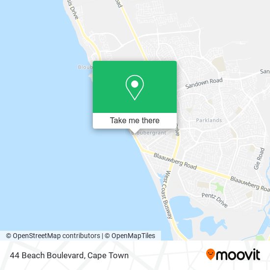 44 Beach Boulevard map