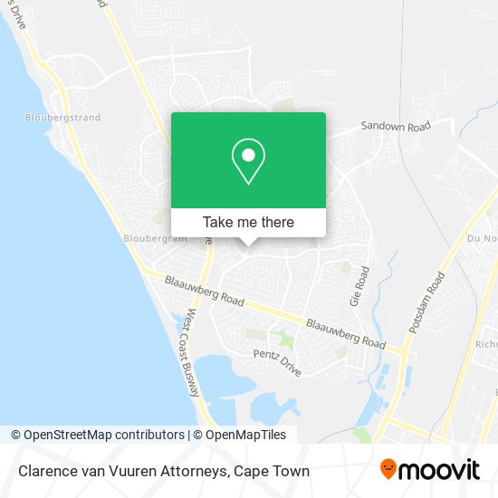 Clarence van Vuuren Attorneys map