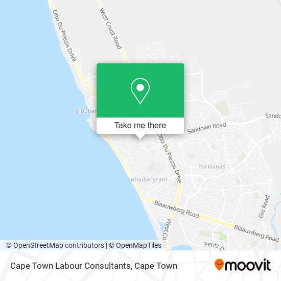 Cape Town Labour Consultants map