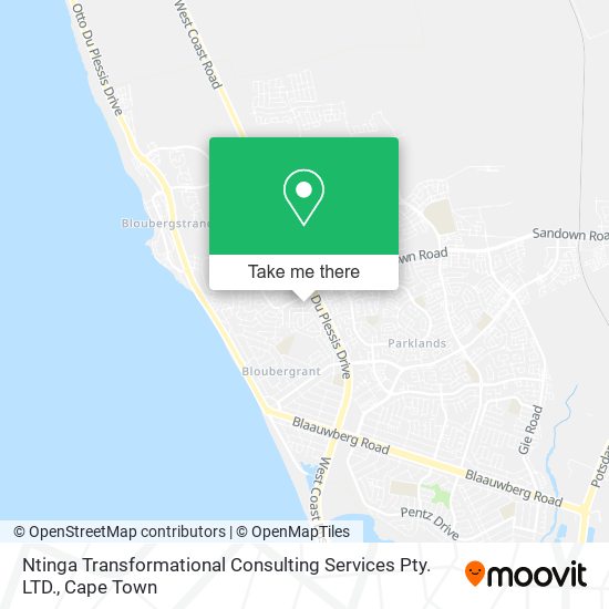 Ntinga Transformational Consulting Services Pty. LTD. map