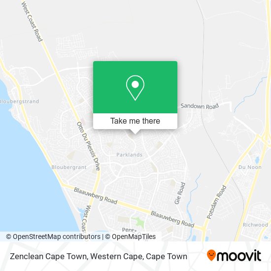 Zenclean Cape Town, Western Cape map