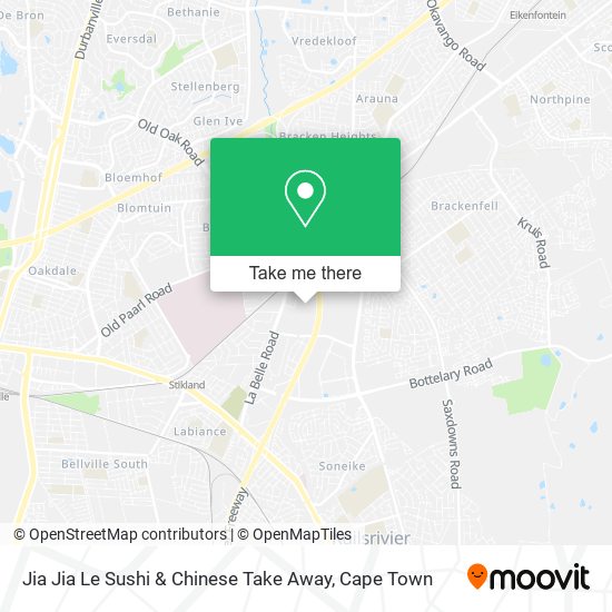 Jia Jia Le Sushi & Chinese Take Away map