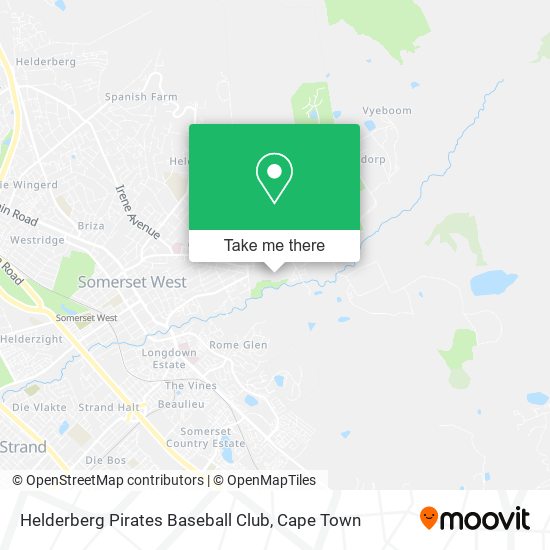 Helderberg Pirates Baseball Club map