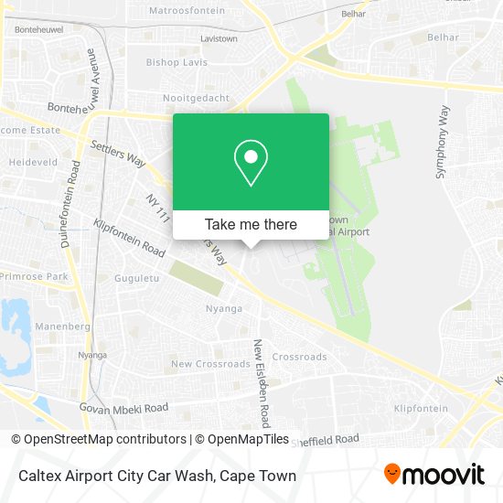Caltex Airport City Car Wash map