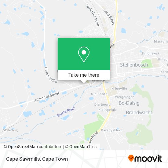 Cape Sawmills map