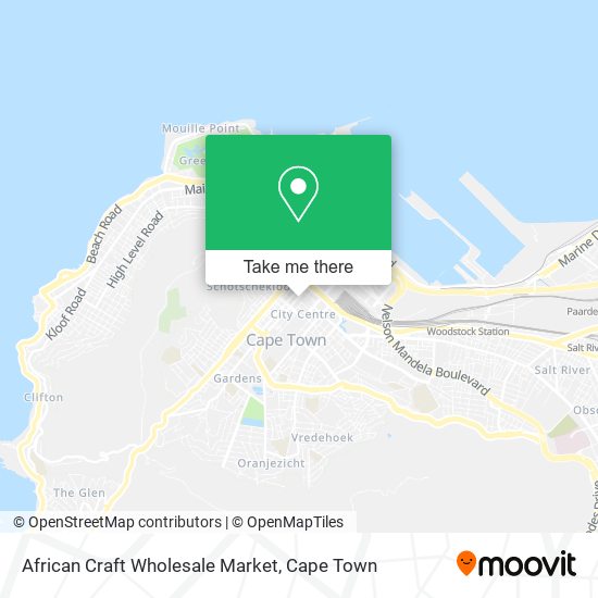 African Craft Wholesale Market map