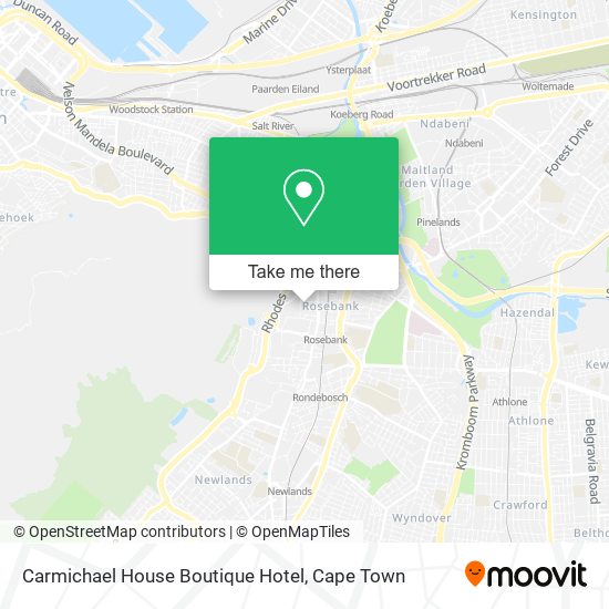 Carmichael House Boutique Hotel map
