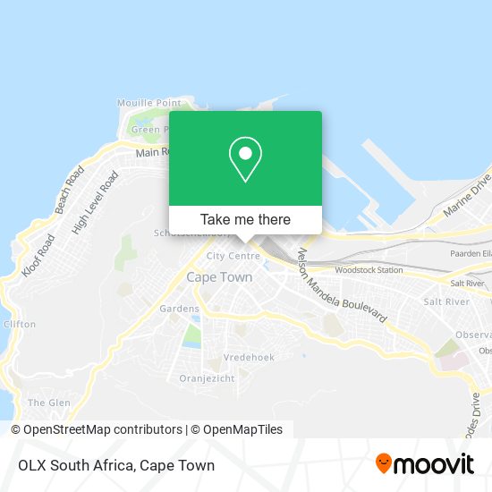 OLX South Africa map