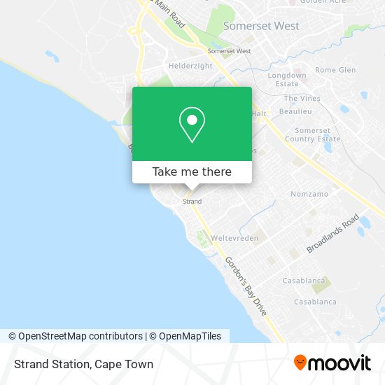 Strand Station map