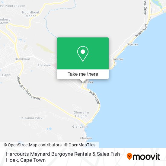 Harcourts Maynard Burgoyne Rentals & Sales Fish Hoek map