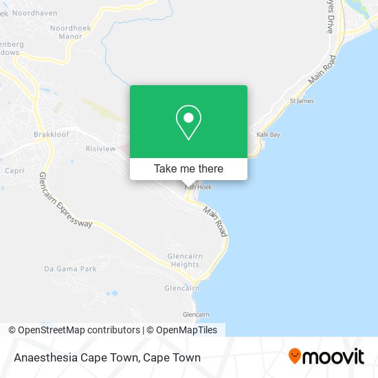 Anaesthesia Cape Town map