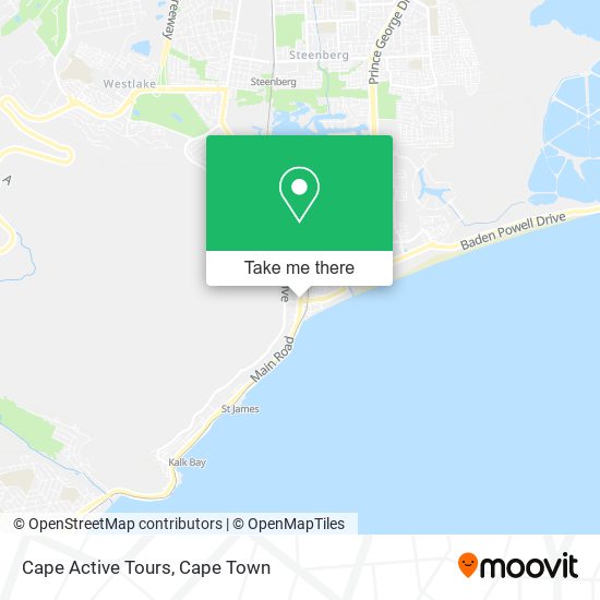Cape Active Tours map