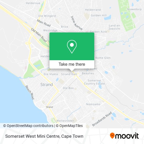 Somerset West Mini Centre map