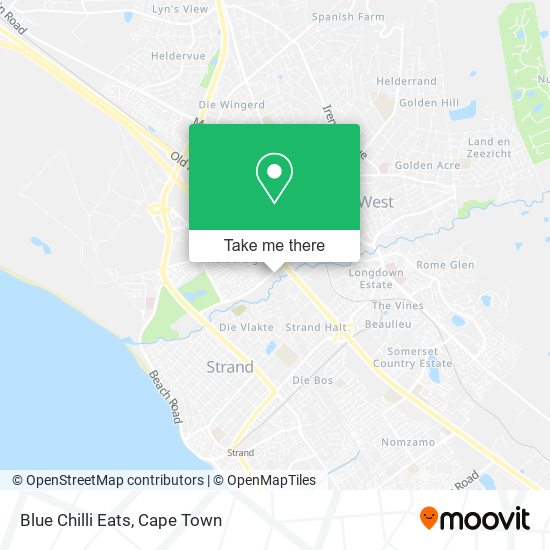 Blue Chilli Eats map