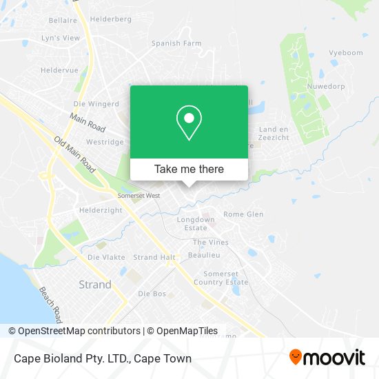 Cape Bioland Pty. LTD. map