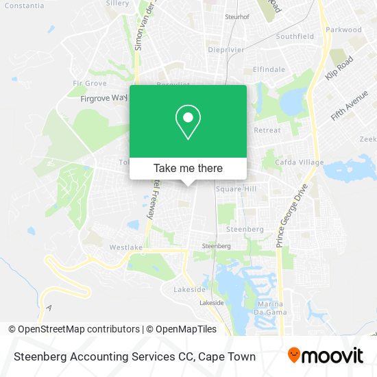 Steenberg Accounting Services CC map